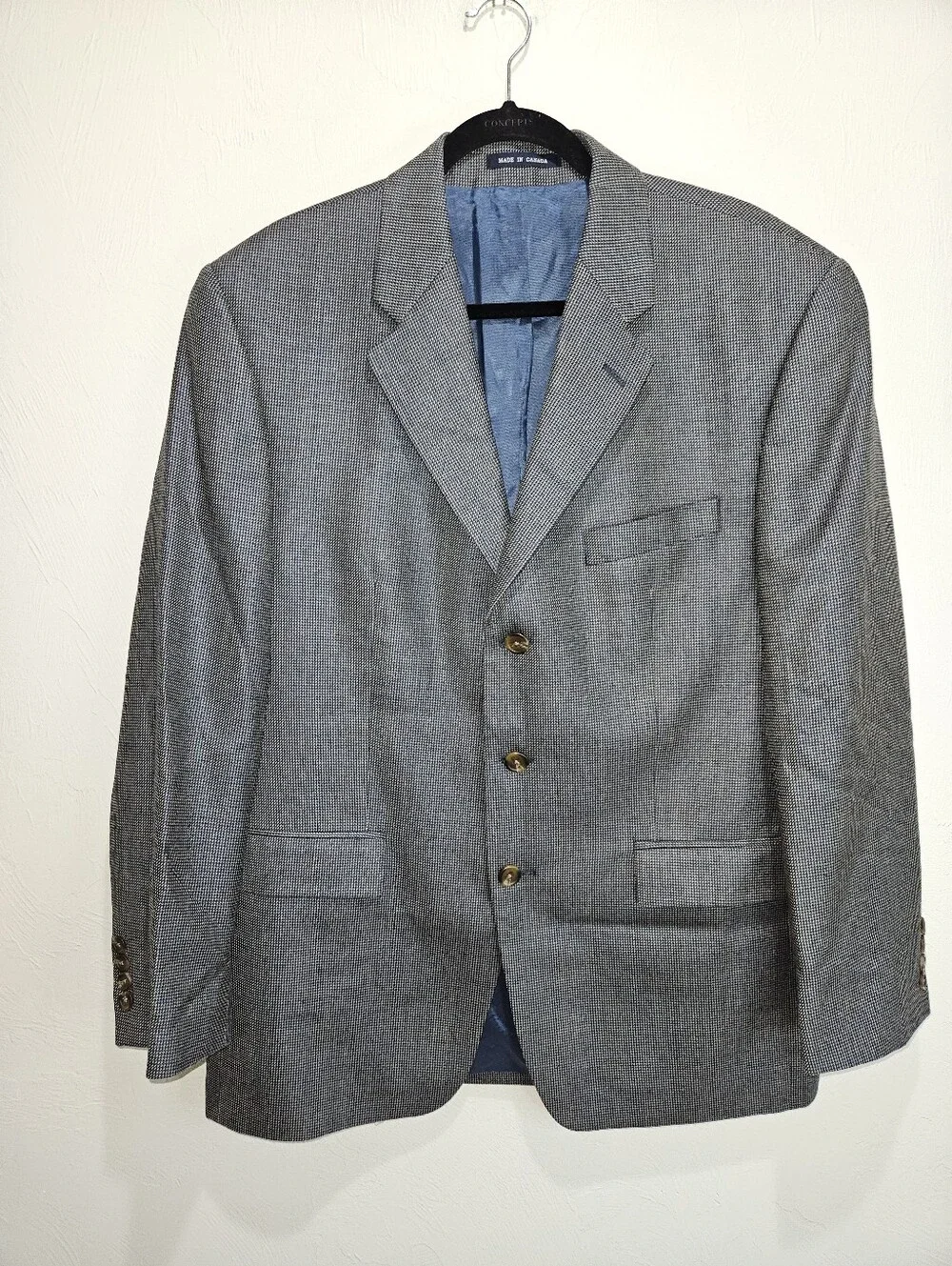 RALPH Ralph Lauren Classic Gray Men's Blazer Silk Wool Jacket Business 90s RRL